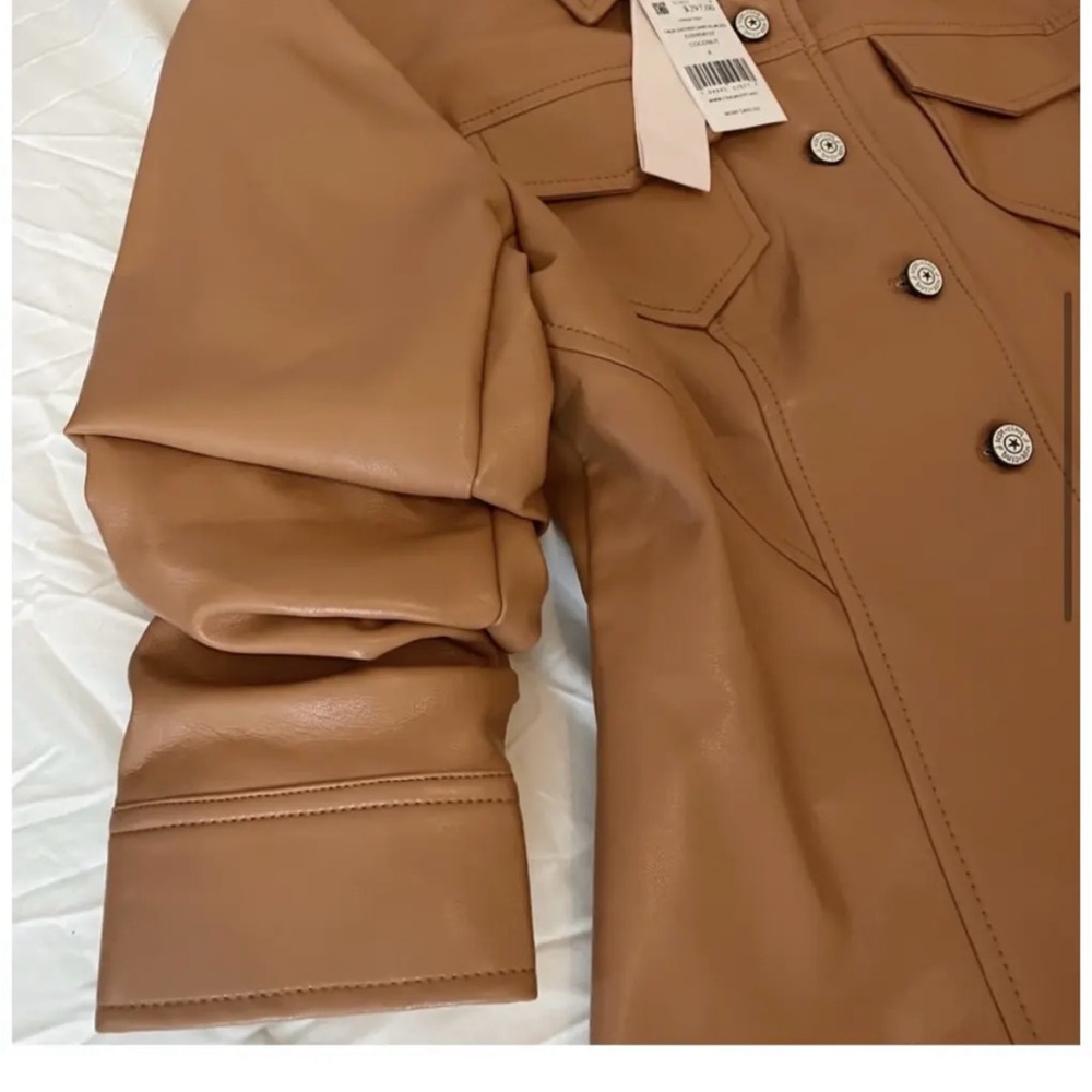 Cinq a Sept Faux Leather Jacket - Picture 4 of 6